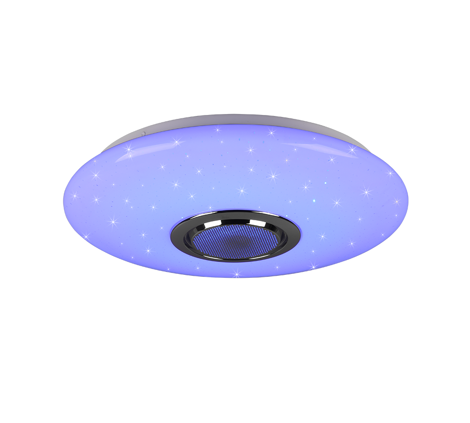 Laevalgusti Musica LED 41 cm Bluetooth kõlariga valge starlight RGBW - Image 6