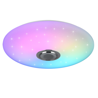 Laevalgusti Musica LED 58 cm valge Bluetooth kõlariga starlight RGBW