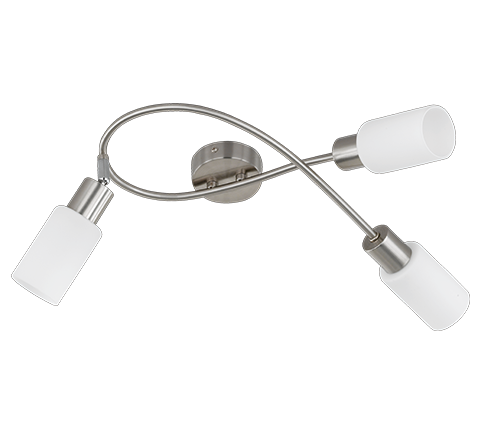 Kohtvalgusti 3 tk E14 hõbedane