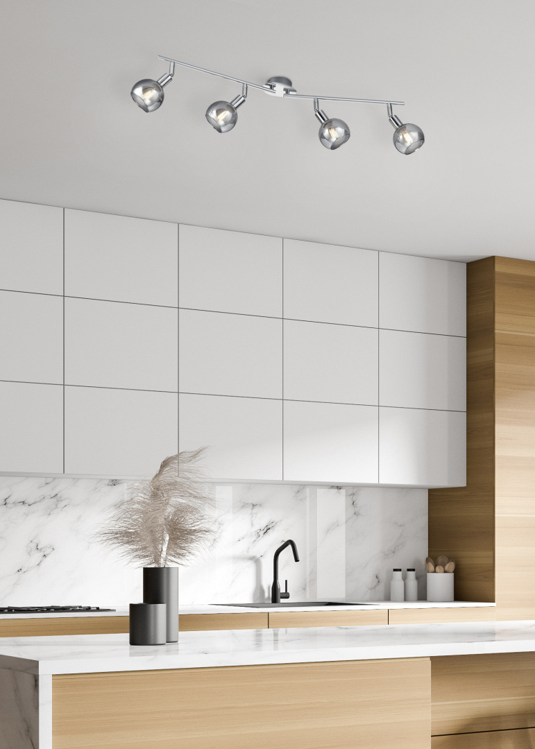 Kohtvalgusti 4 tk E14 hõbedane - Image 2