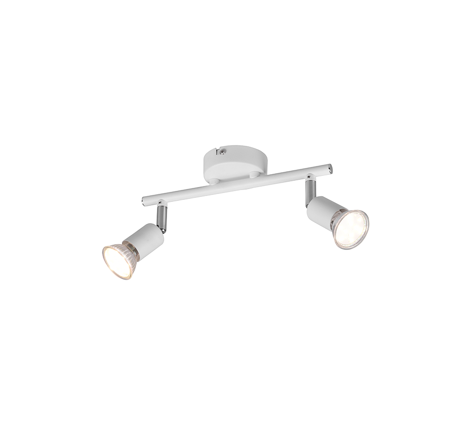 Kohtvalgusti 2 tk GU10 matt valge