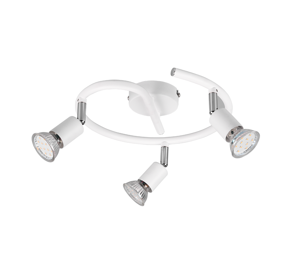 Kohtvalgusti 3 tk GU10 matt valge - Image 2