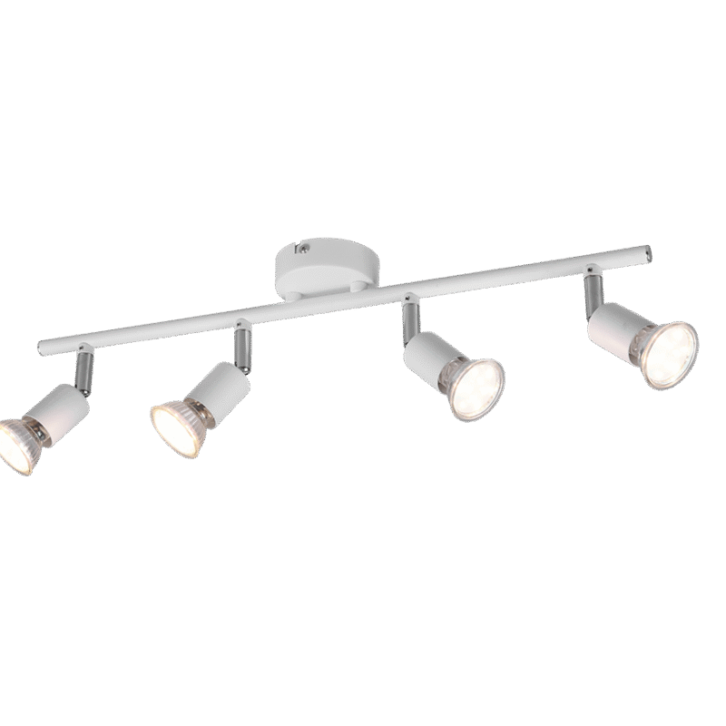 Kohtvalgusti 4 tk GU10 matt valge