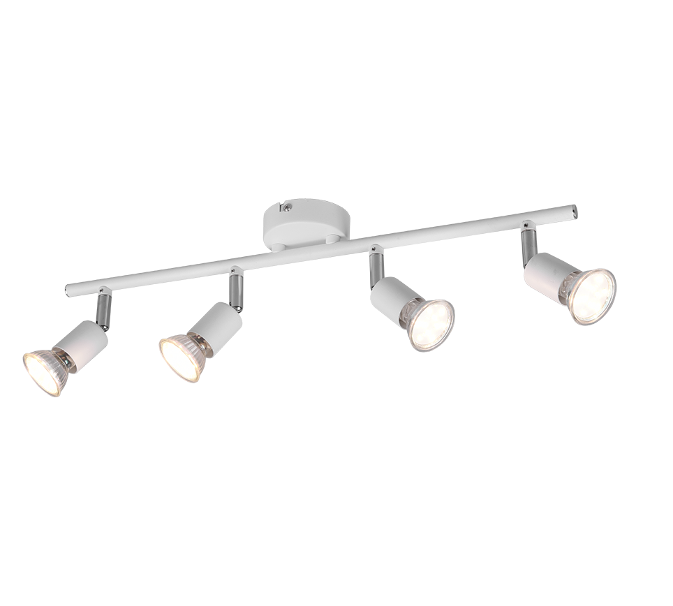 Kohtvalgusti 4 tk GU10 matt valge