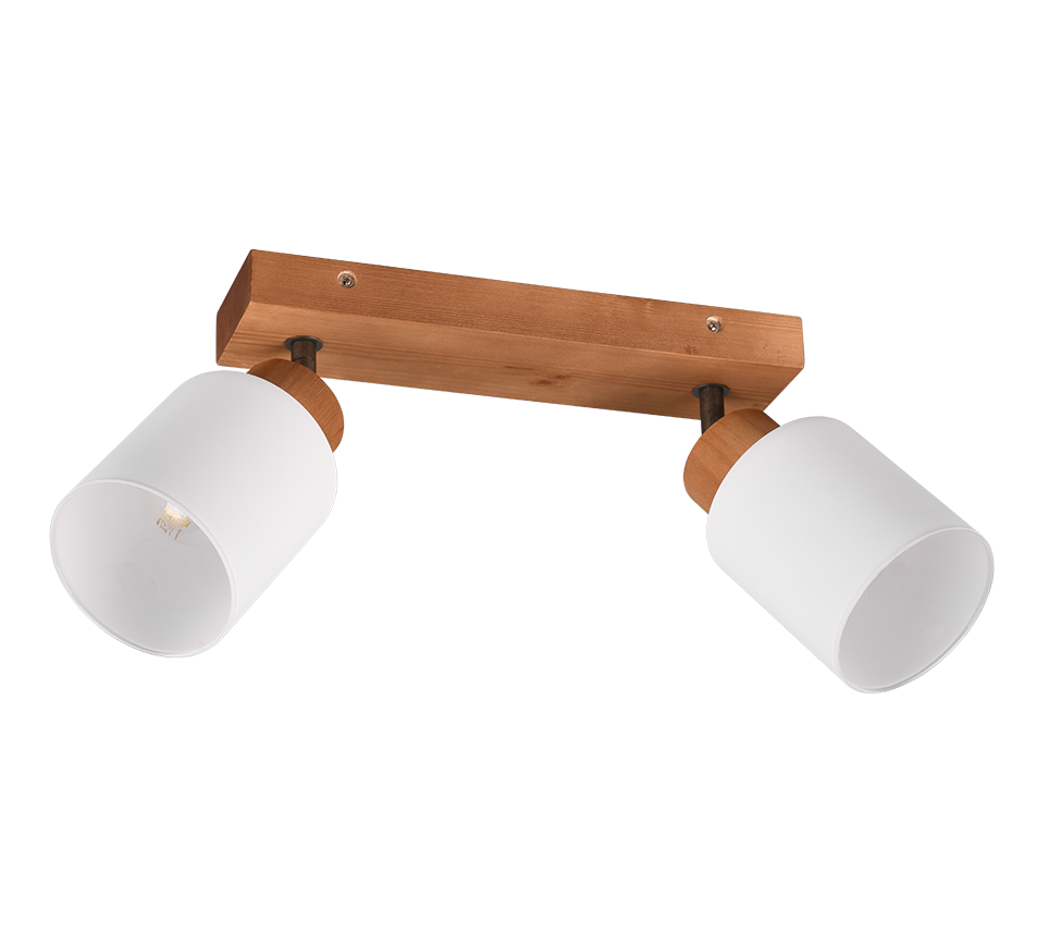 Kohtvalgusti 2 tk E14 puit/valge - Image 3