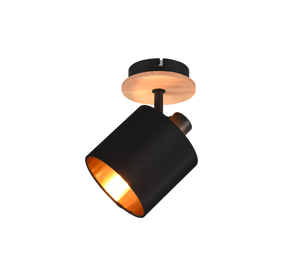 Kohtvalgusti 1 tk E14 puit/matt must - Image 2