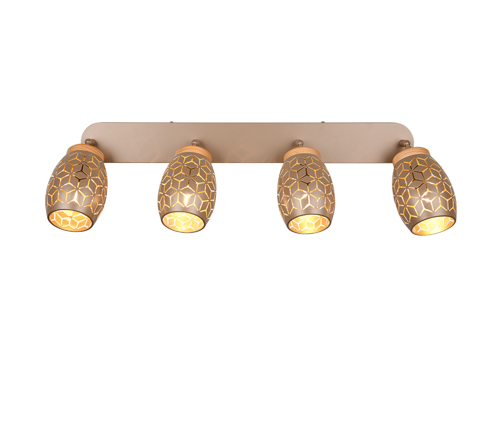 Kohtvalgusti 4 tk E14 kohvi pruun - Image 2