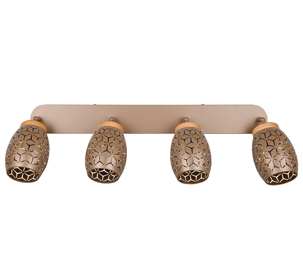 Kohtvalgusti 4 tk E14 kohvi pruun - Image 4