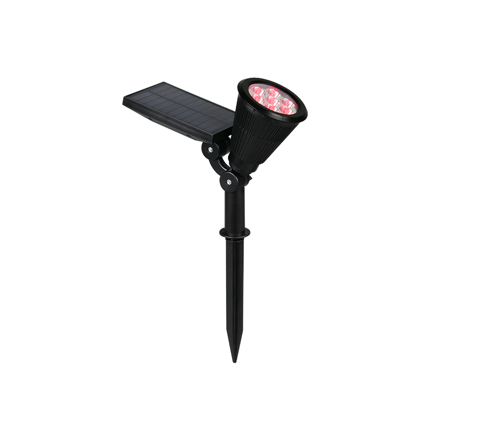 Festival päikeseenergia LED kohtvalgusti must hämaruse andur RGBW - Image 2