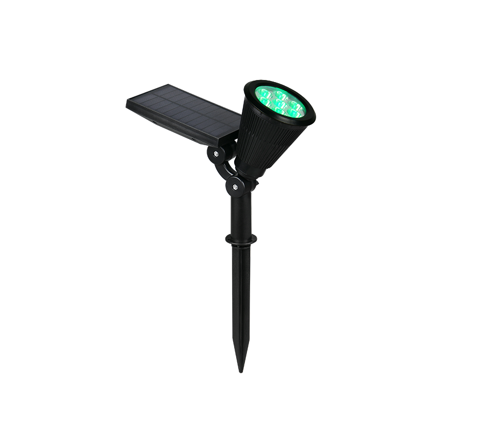 Festival päikeseenergia LED kohtvalgusti must hämaruse andur RGBW - Image 3