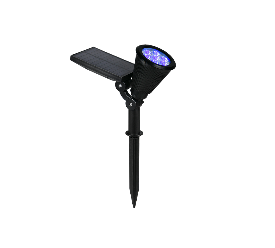 Festival päikeseenergia LED kohtvalgusti must hämaruse andur RGBW - Image 4