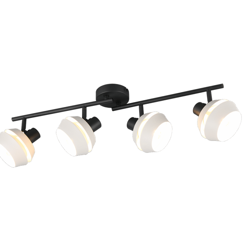 Kohtvalgusti 4 tk E14 soe hall/matt must