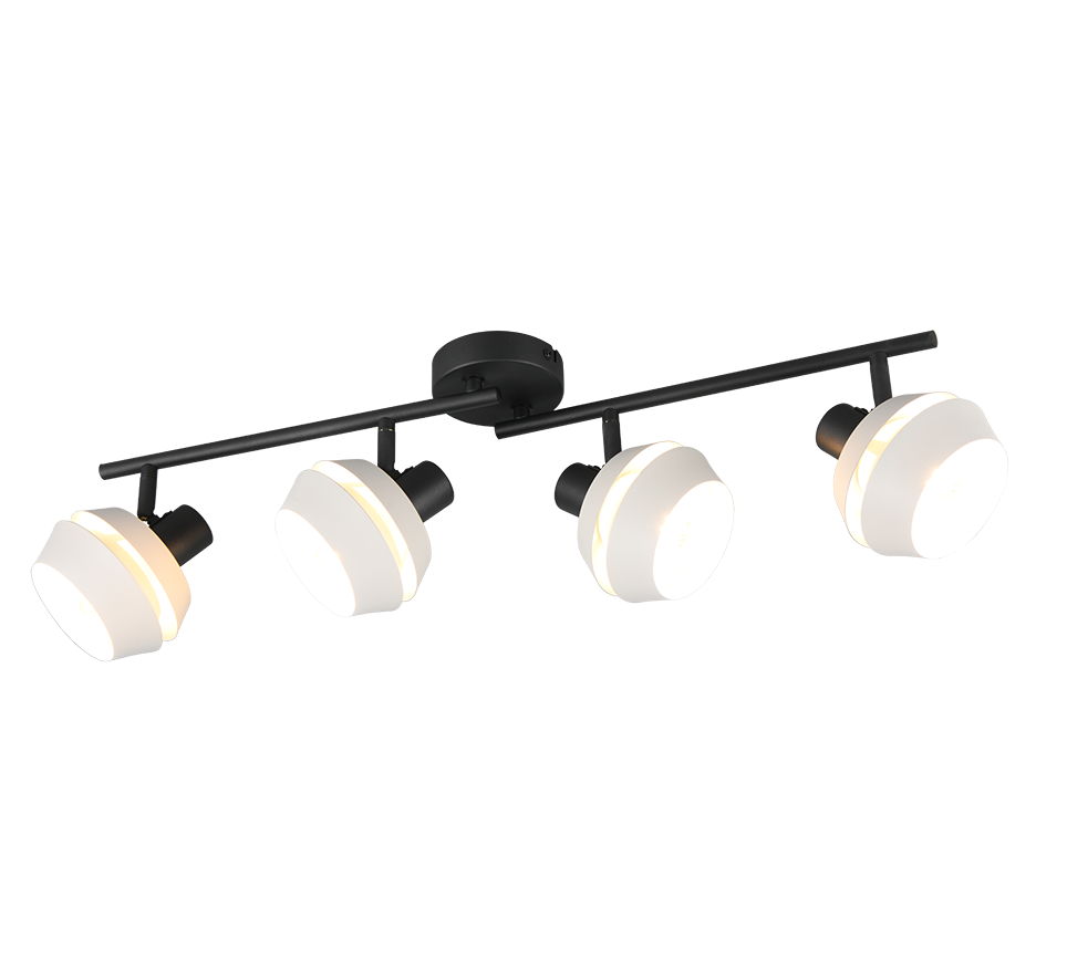 Kohtvalgusti 4 tk E14 soe hall/matt must