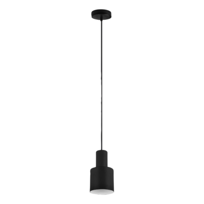 Rippuv valgusti 1 tk E27 must matte