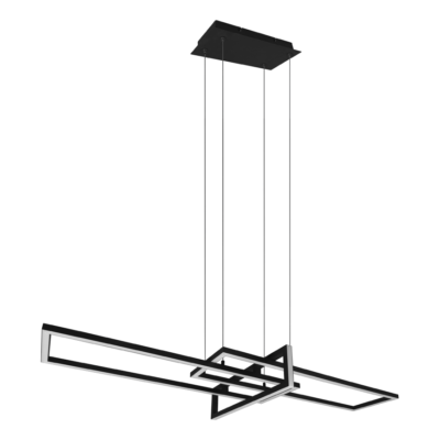 Rippuv valgusti LED must matte