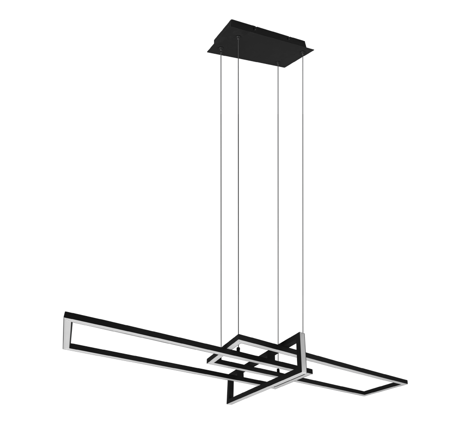 Rippuv valgusti LED must matte