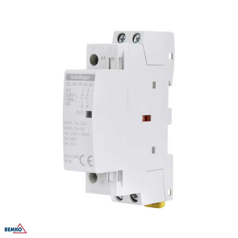 Modulaarne kontaktor SC101 1P 25A Tüüp 20 (2NO + 0NC)