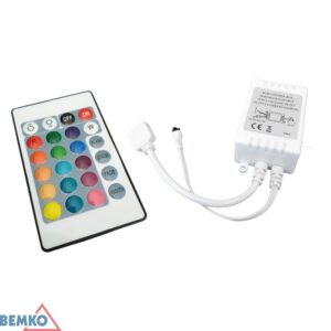 Kontroller LED + kaugjuhtimispult IR 72W 24 RGB