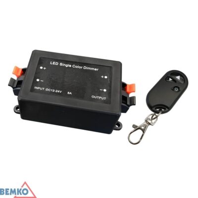 Kontroller LED + kaugjuhtimispult RF 2.4G DC 12~24V 8A mono