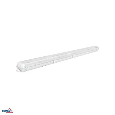 LED hermetiline valgusti tühi 20cm 2x36W IP65 PC kate