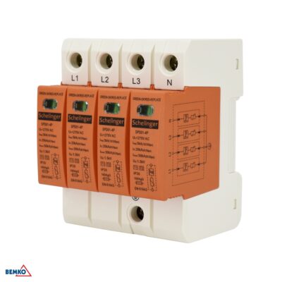 Ülevoolukaitse 4P 5kA(10/350) klass T1+T2 (B+C)