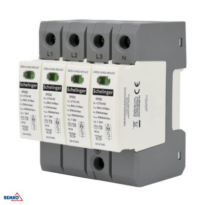 Ülevoolukaitse 4P 7kA(10/350) klass T1+T2 (B+C)