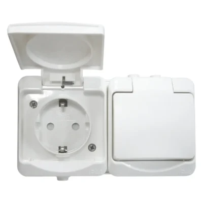 Pistikupesa Opal pinnapealne 2-ne, 16A,IP44