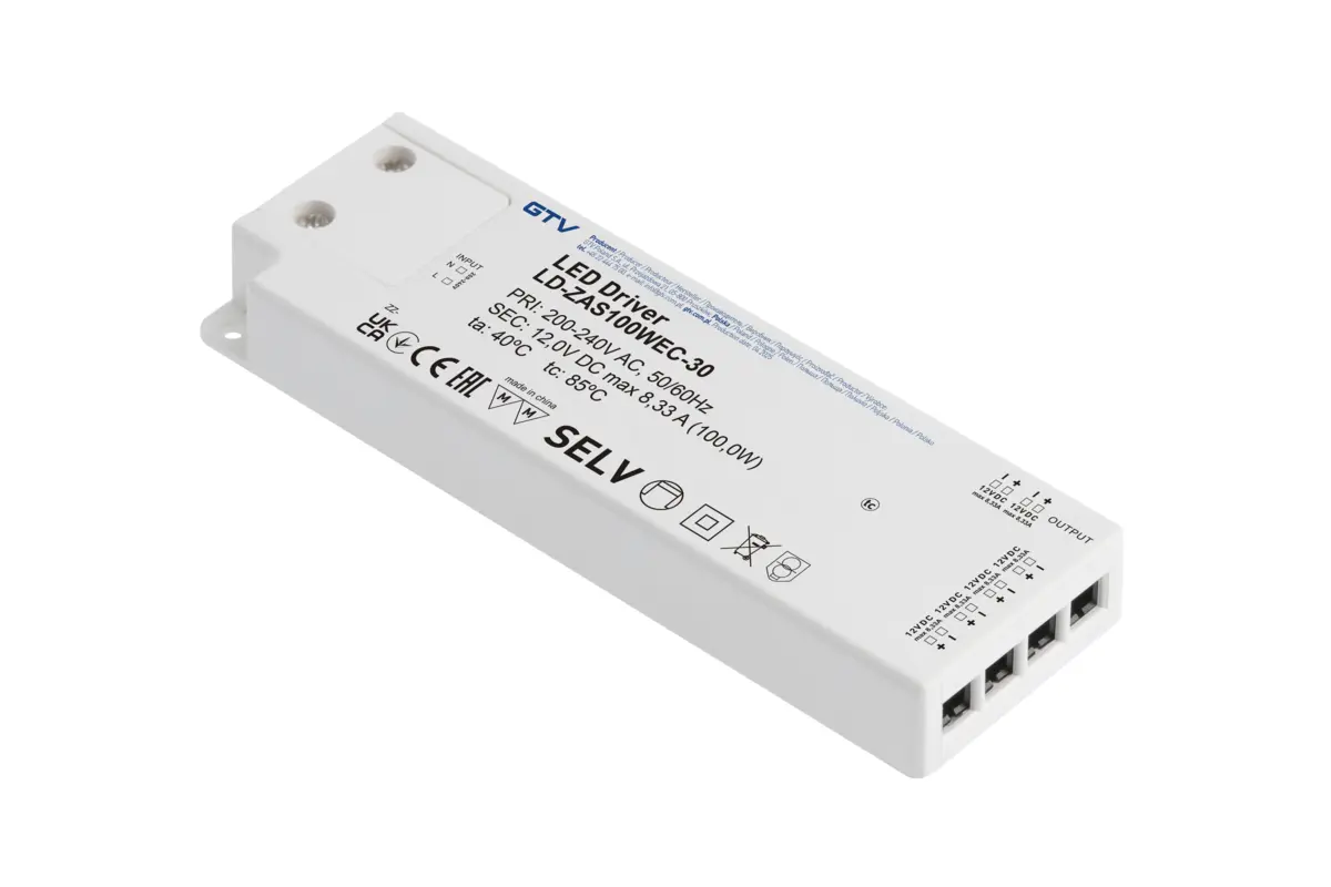 Toiteplokk 12V 100W easy click, max 8.33A