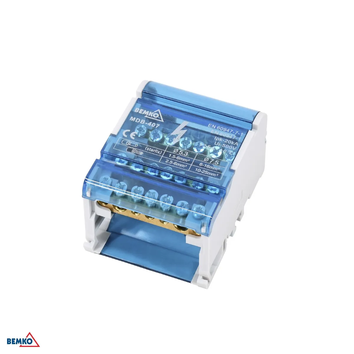 Jaotusplokk 28 klemmi 4x7 (5x5.3mm + 2x7.5mm)