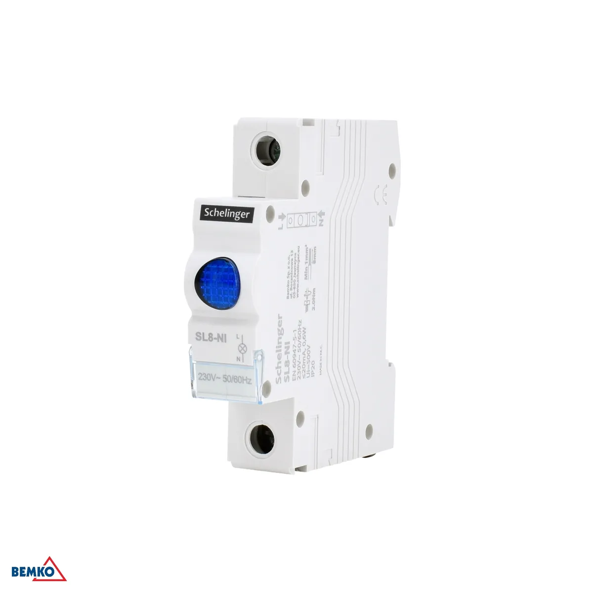 Signaal-LED-lamp SL8 sinine SCHELINGER