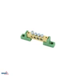 Klemmliist lamedatel isolaatoritel 8x12 4-pooluseline roheline