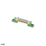 Klemmiliist lamedatel isolaatoritel 8x12 6-klemmiline roheline
