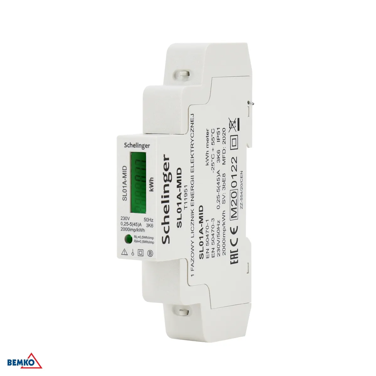 1-faasiline energiaarvesti MID SCHELINGER