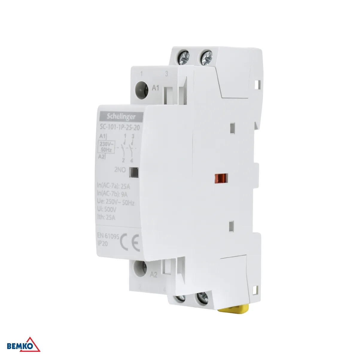 Moodulkontaktor SC101 1P 25A Tüüp 20 (2NO + 0NC) Schelinger