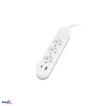 Pikendusjuhe NB 3x 2P+Z+lüliti 1.5mm x 2.0m + 2x USB (C+A)