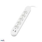 Pikendusjuhe NB 5x 2P+Z+Lüliti 1.5mm x 2.0m + 2x USB (C+A)