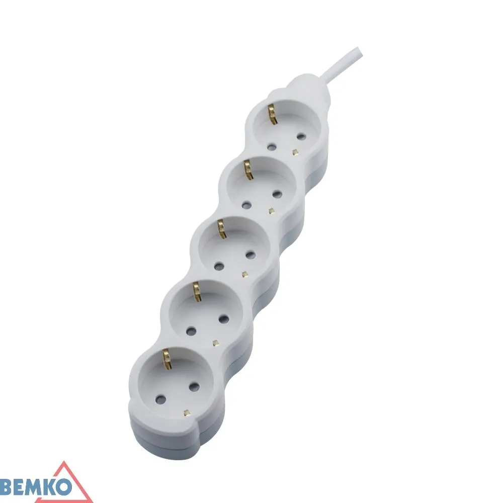 Schuko pikenduskaabel 5x 2P+Z 1.5mm x 1.5m