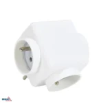 Voolu jagaja + "0" 3x pistik 16A