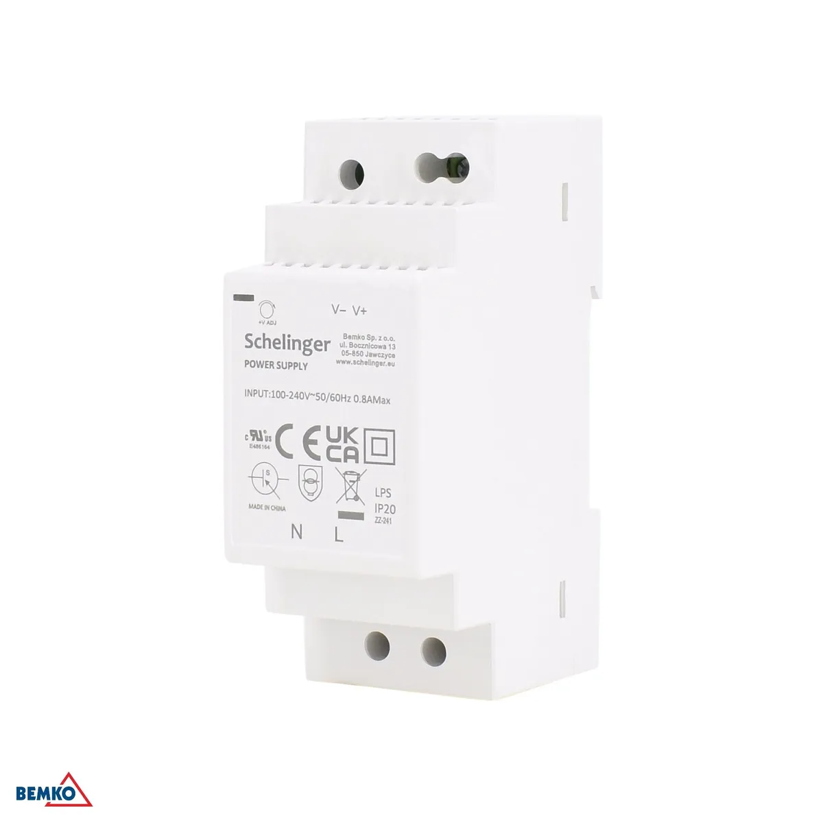 Toiteplokk for DIN Rail 12V 24W