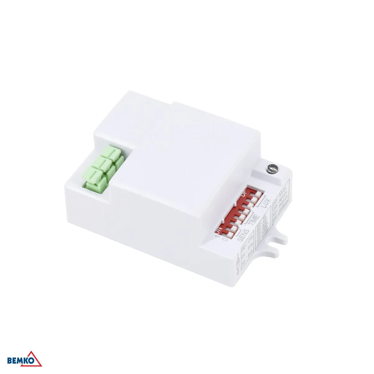 Mikrolaine andur 500W 360° IP20 ristkülikukujuline valge DIP-Switch