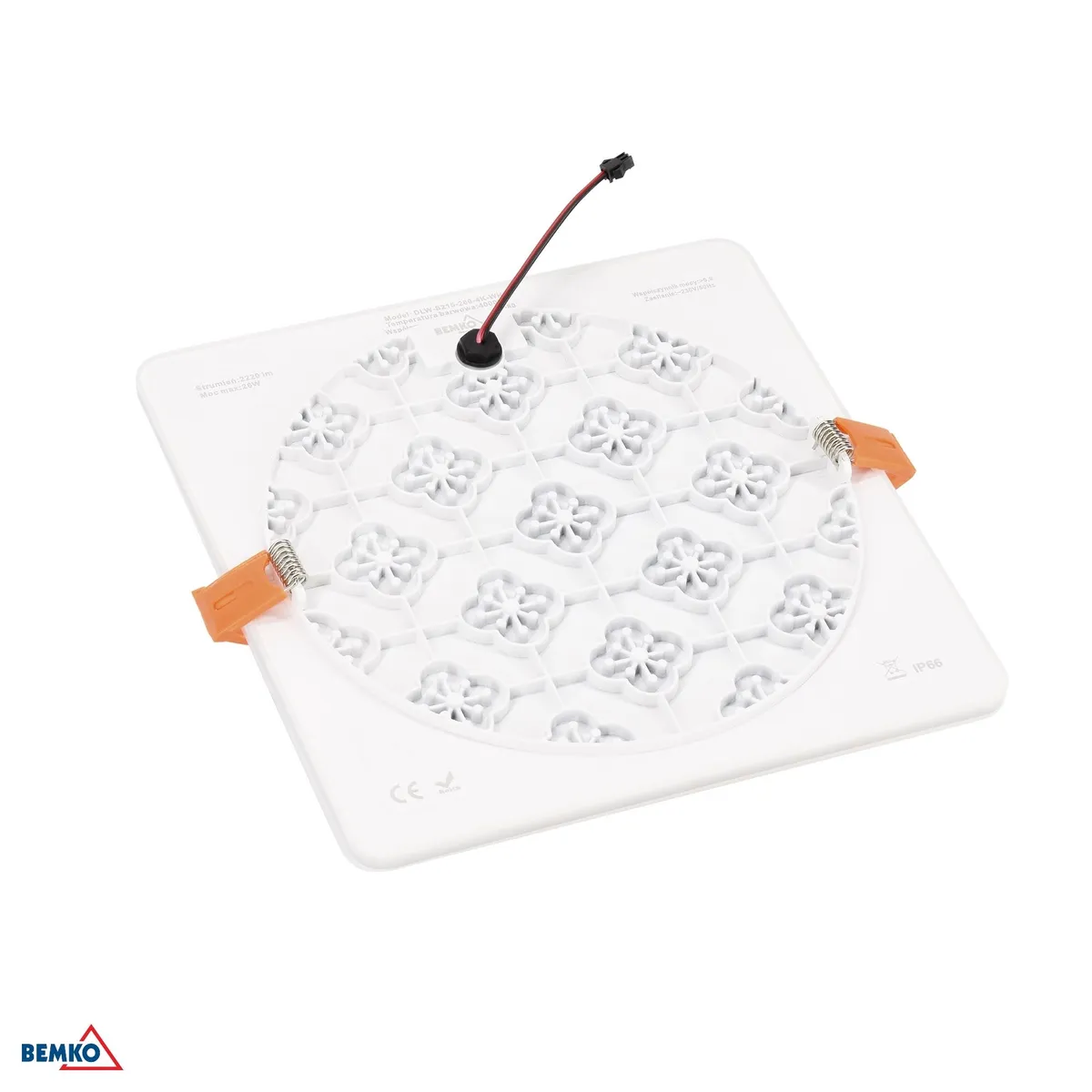 Süvistatav LED valgusti Waled 5W 4000K 420LM IP66/IP20 PF>0.5 75x75x20mm Square White