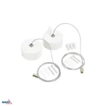 Ümmargune valge laeroset 1M kaabliga