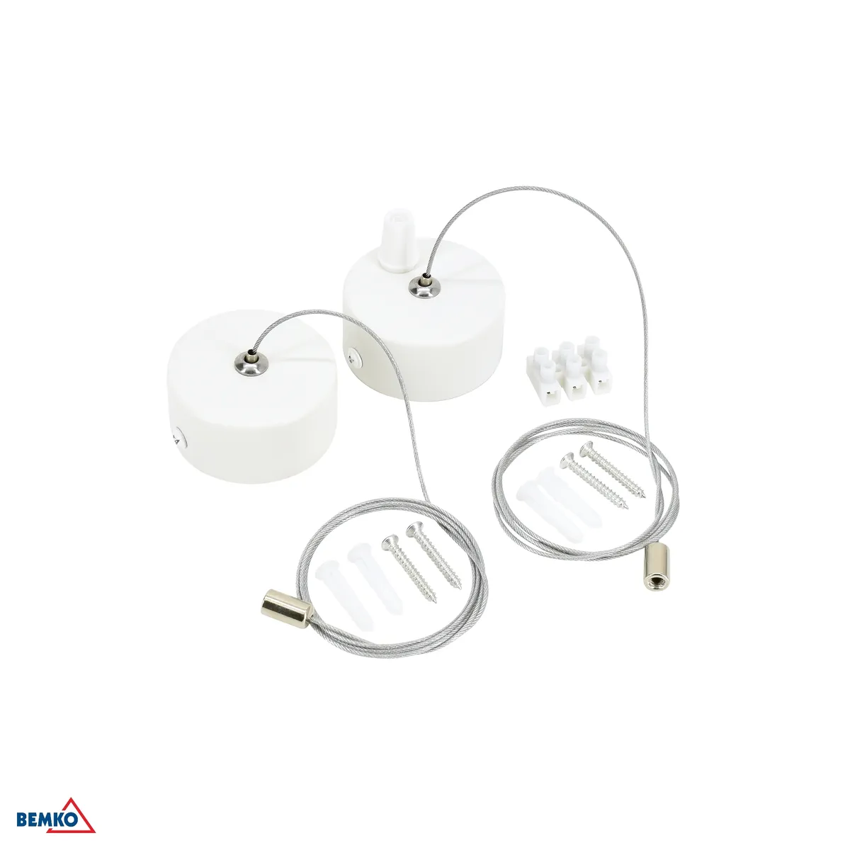 Ümmargune valge laeroset 1M kaabliga