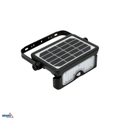Päikeseplokiga LED-valgus SOLEN 5W 500LM 4000K IP65 must PIR-anduriga