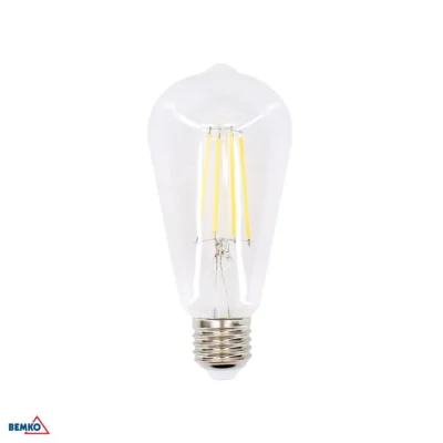 LED filament source 230V E27 ST64 7W 950LM 2700K 320°
