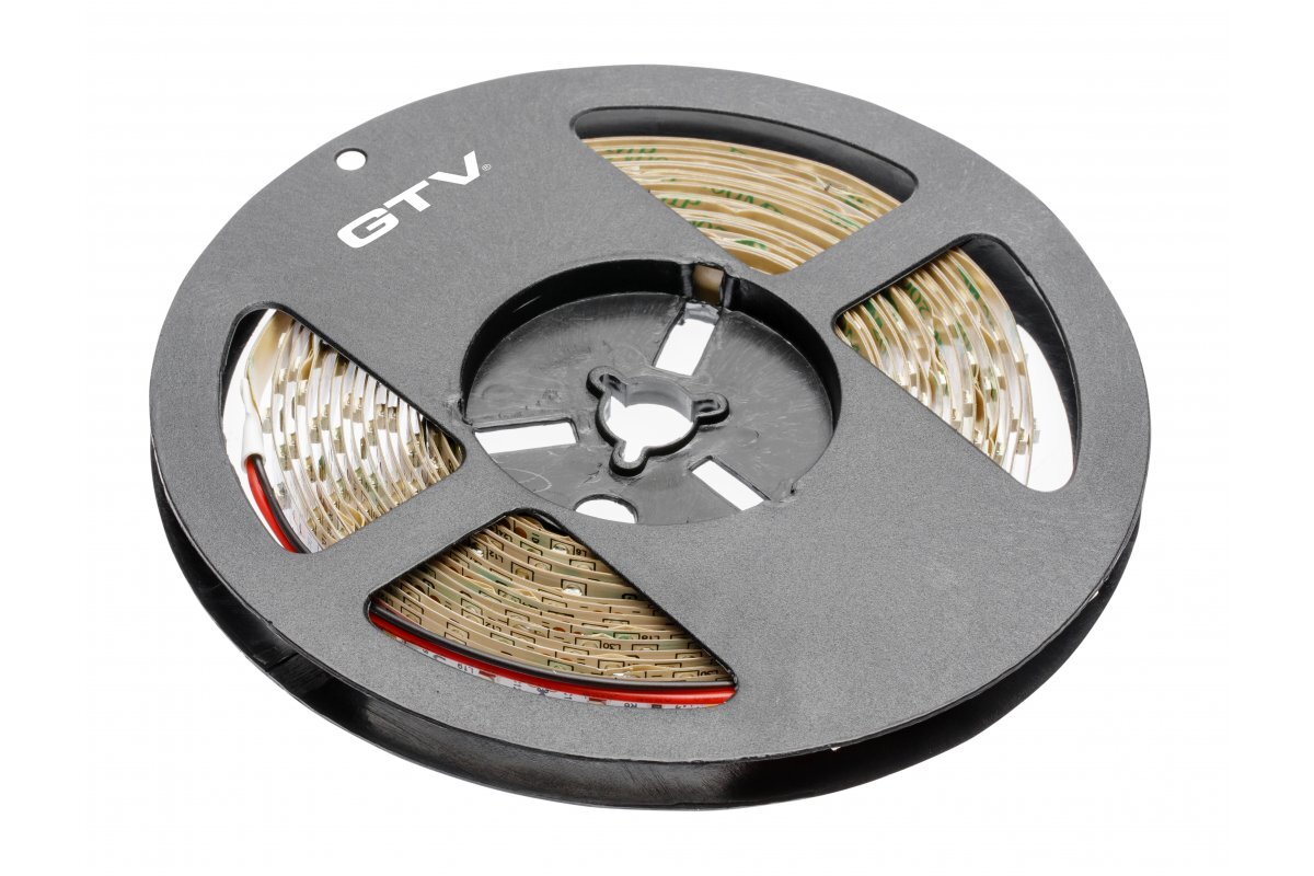 LED riba 2835MW, 300 LED soe valge, 3,8W/m, geelivaba 8mm, rull 5m, 12V