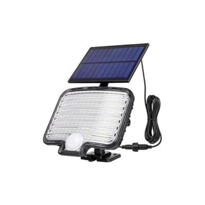 Päikesepatareiga LED-prožektor PIR 6W 6500K  IP44 1x3.7V 1200mAh liitiumaku kaabel 5m