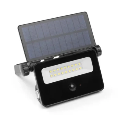 LUMOS päikeseenergial töötav prožektor liikumis- ja hämarusanduriga, LED, 850lm, 6400K, 1800mAh vahetatav, IP65